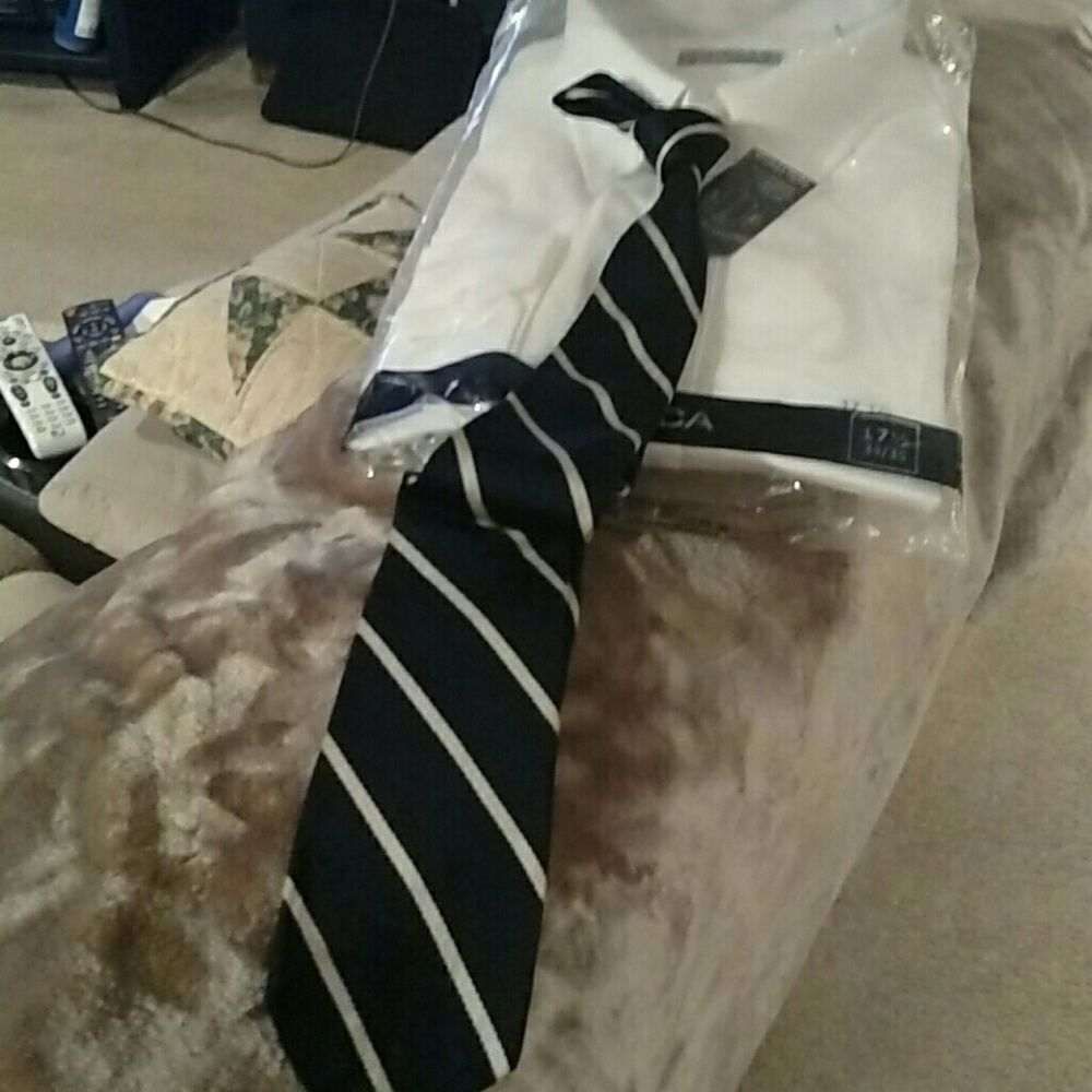 Bert Pulitzer striped Navy & White Tie